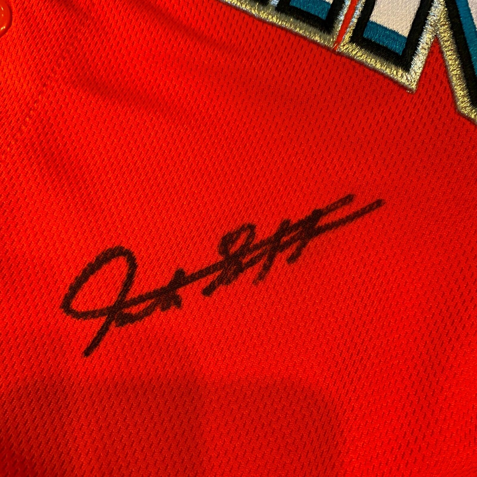 Game Issued (used?) Signed Majestic Marlins Giancarlo Stanton Jersey Size  50 JSA