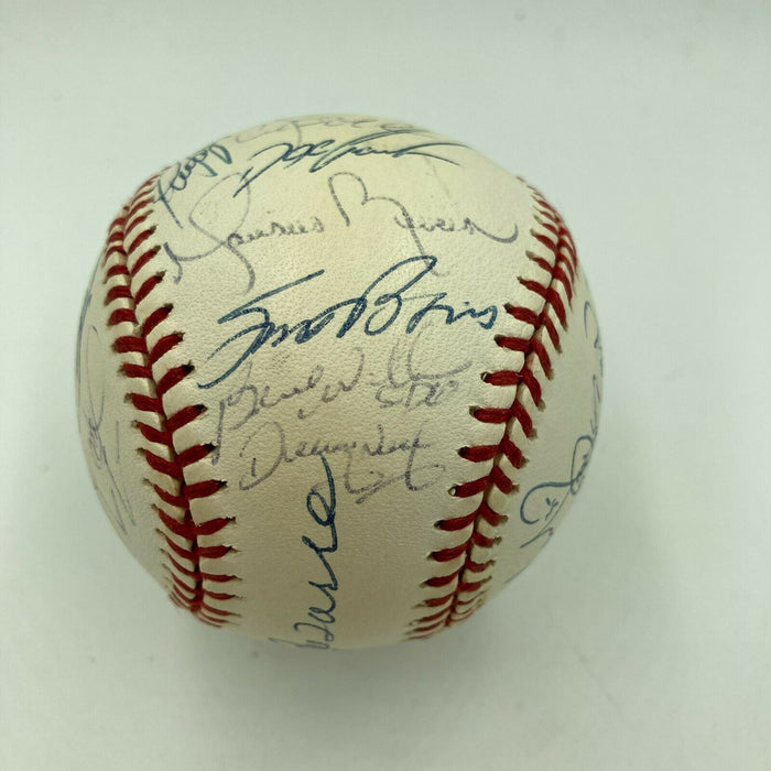 2000 New York Yankees Team Signed Baseball Derek Jeter Mariano Rivera Beckett