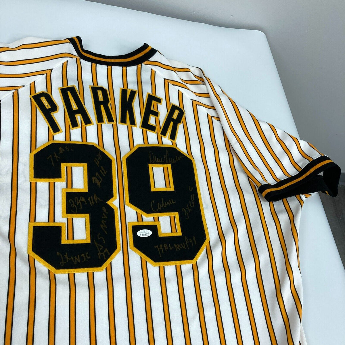 Dave Parker Signed Authentic Pittsburgh Pirates Game Model STAT