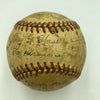 1944 Wilmington Blue Rocks Team Signed Minor League Baseball With Stan Coveleski