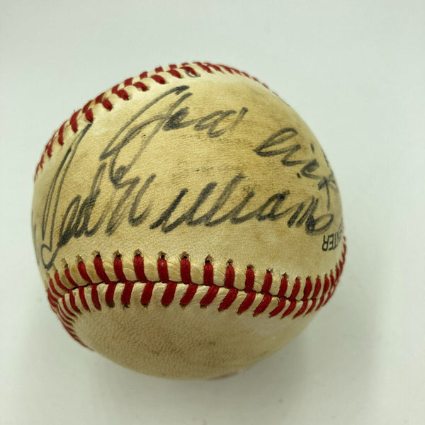 Ted Williams Signed Autographed Vintage Baseball JSA COA