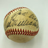 Ted Williams Signed Autographed Vintage Baseball JSA COA