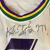 Karl Malone Signed Vintage 1980's Sand Knit Utah Jazz Jersey Auto PSA DNA COA