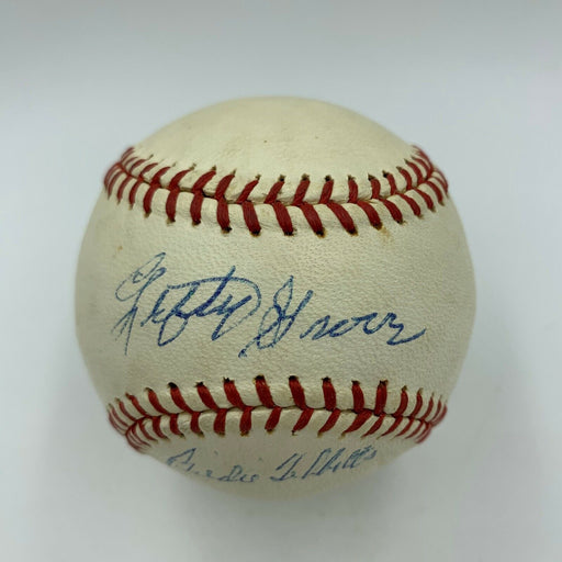 Beautiful Lefty Grove Sweet Spot Signed 1950's American League Baseball JSA COA