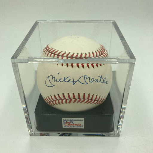 Mickey Mantle Signed American League Baseball PSA DNA Auto Graded GEM MINT 10