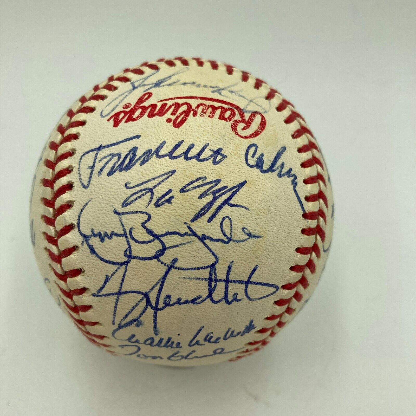 Lot Detail - 1992 Atlanta Braves Team Signed National League Champions  World Series Baseball With 27 Signatures