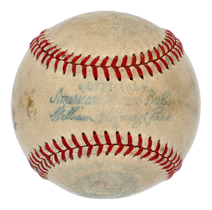 Red Rolfe Signed American League Baseball JSA COA New York Yankees Legend