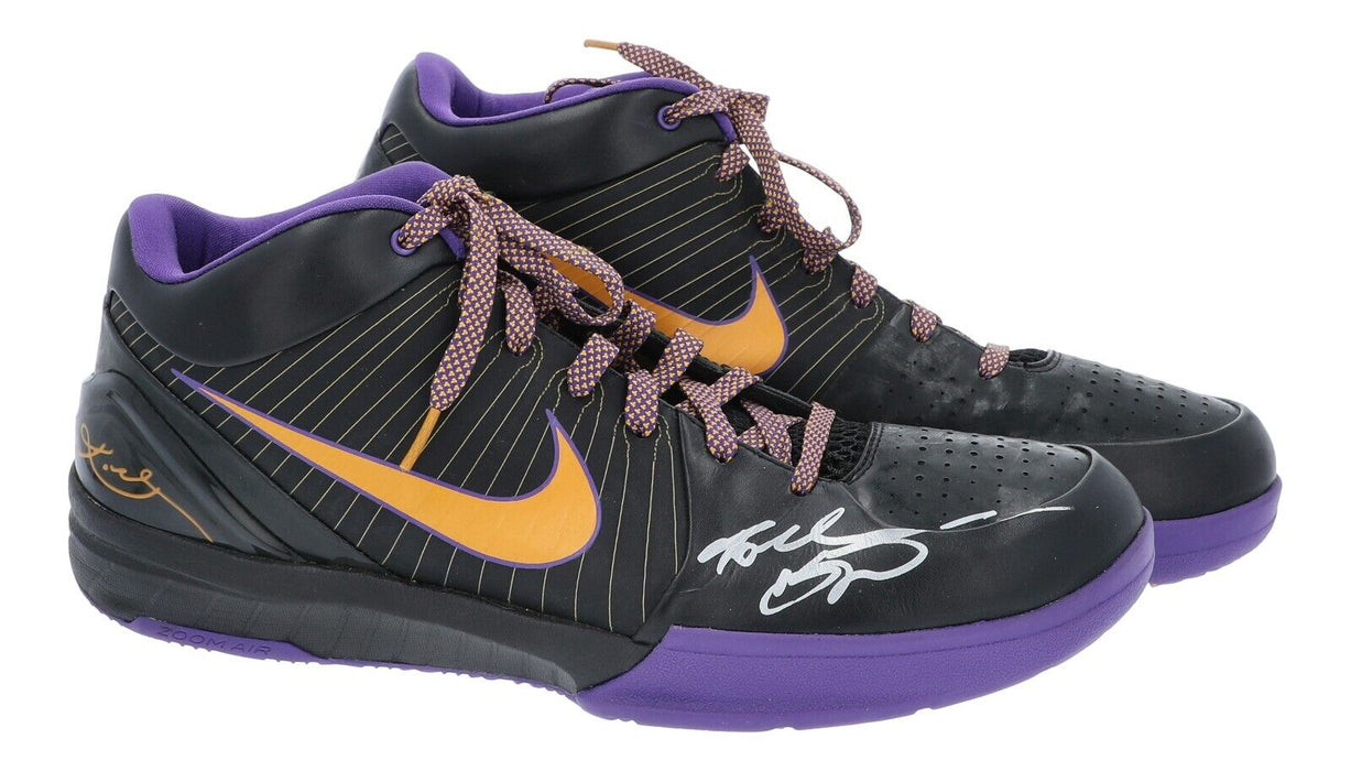 Kobe Bryant Photomatched 2009 Playoffs Game Used Signed Sneakers Shoes Panini