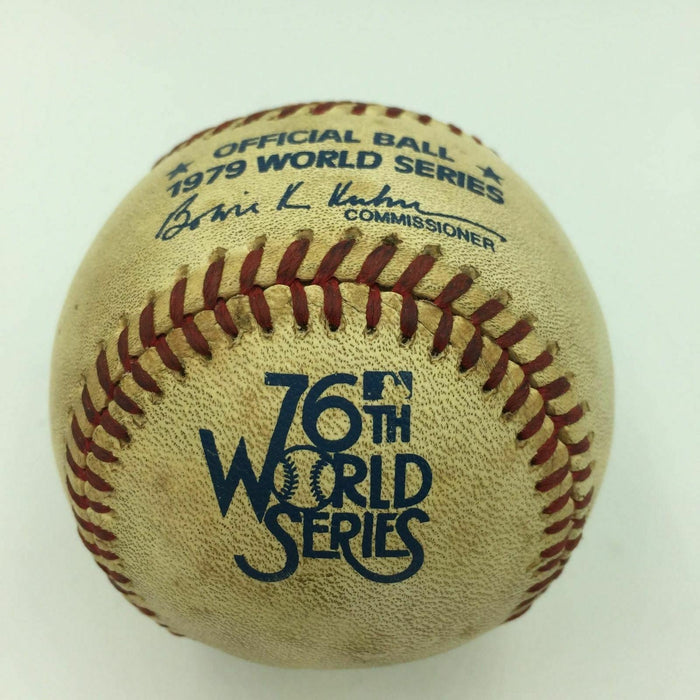 1979 World Series Game Used Baseball Hit By Dave Parker Signed By Bowie Kuhn PSA