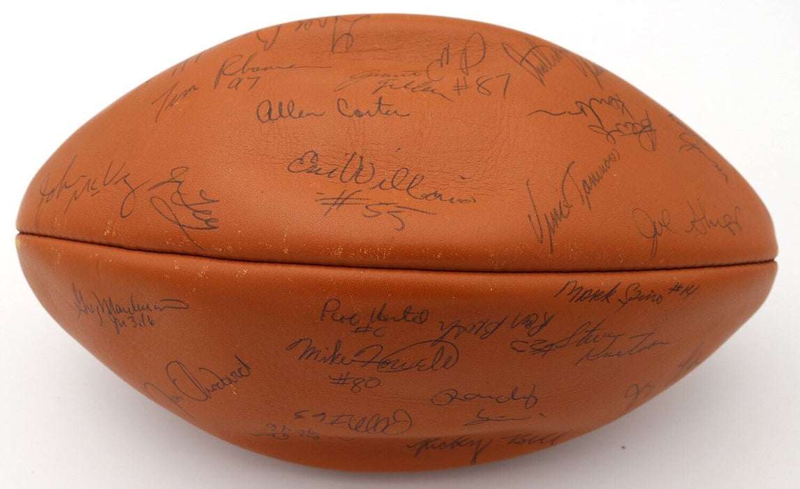 1974 USC Trojans Team Signed Football JSA COA