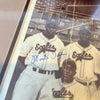 Monte Irvin Max Manning Newark Eagles Negro League Signed Large 18x24 Photo JSA