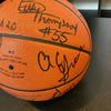 1987-88 Los Angeles Lakers NBA Champs Team Signed Spalding Basketball PSA DNA