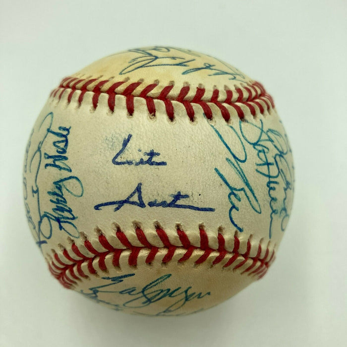 1992 Toronto Blue Jays World Series Champs Team Signed W.S. Baseball JSA COA