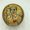 Ed Kranepool 1962 New York Mets Hand Painted George Sosnak Art Baseball Signed