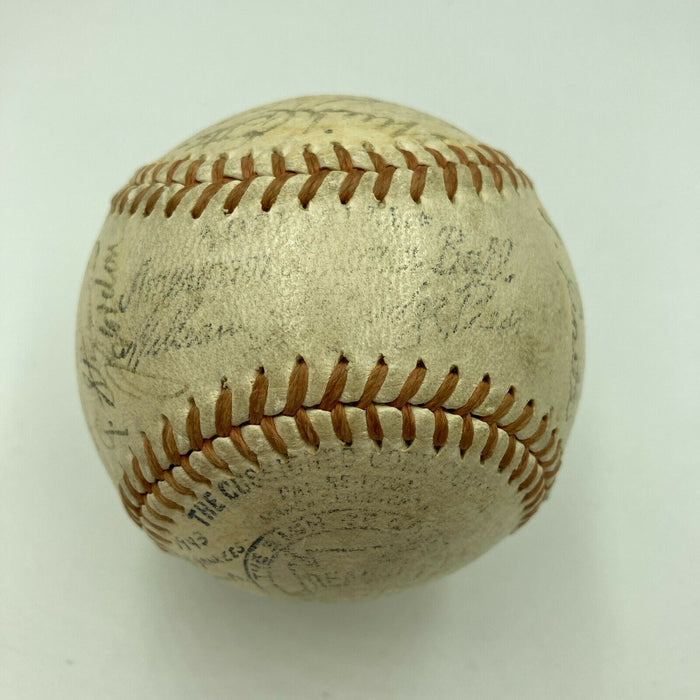 Rare 1943 New York Yankees World Series Champs Team Signed Baseball JSA COA