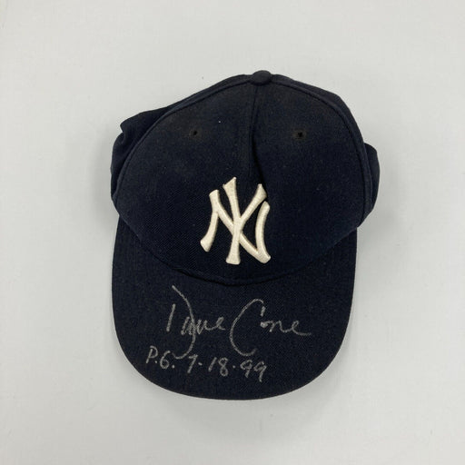David Cone Perfect Game 7-18-1999 Signed New York Yankees Hat PSA DNA