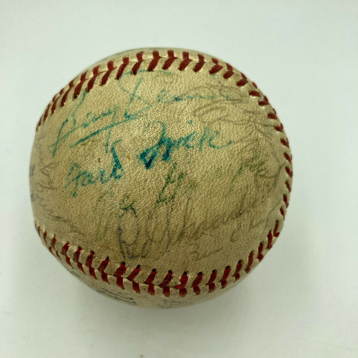 Jimmie Foxx HOF Legends 1963 All Star Game Dinner Multi Signed Baseball PSA DNA