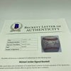 Michael Jordan Signed 1990's American League Baseball With Beckett COA RARE