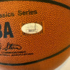 Julius Erving Clyde Drexler John Havlicek NBA HOF Legends Signed Basketball JSA