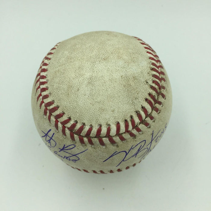 Kris Bryant 2015 ROY & Anthony Rizzo Signed Game Used Baseball MLB Authenticated