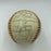 1958 Cleveland Indians Team Signed American League Baseball With Joe Gordon