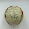 1958 Cleveland Indians Team Signed American League Baseball With Joe Gordon