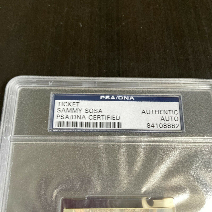 Sammy Sosa Signed 500th Career Home Run Full Ticket April 4, 2003 PSA DNA COA
