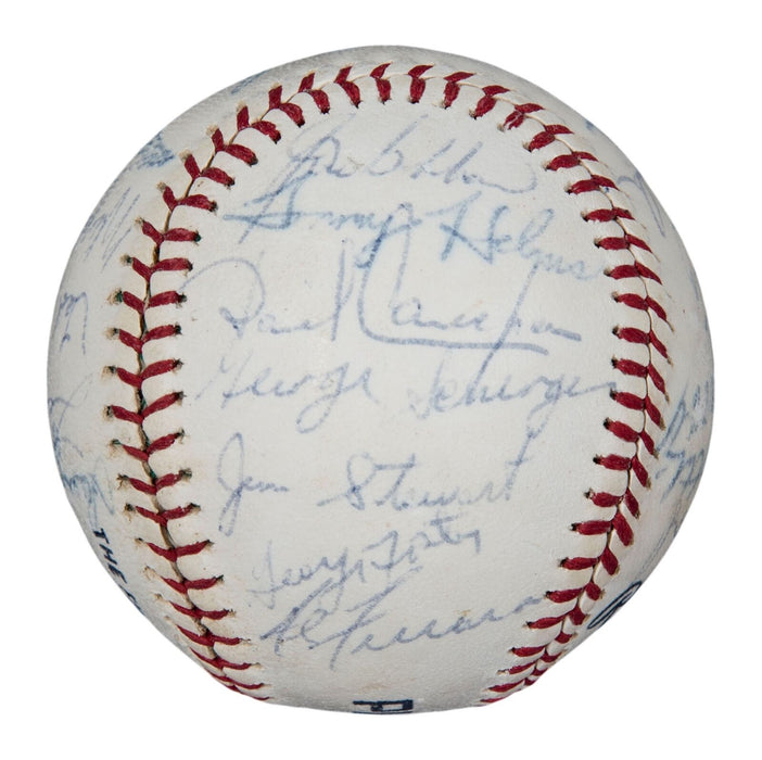 1971 Cincinnati Reds Team Signed Baseball 23 Sigs Sparky Anderson JSA COA