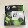 (2) HP 952XL BLACK INK CARTRIDGES GENUINE FACTORY SEALED BOX NEW Dated 12/2018