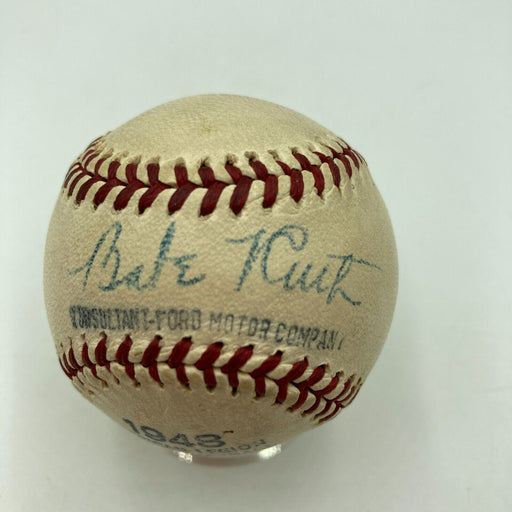 Vintage 1948 Babe Ruth Facsimile Signed Ford Motor Company Mini Frick Baseball