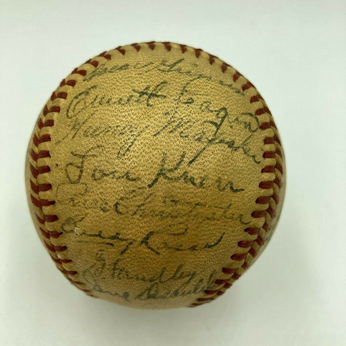 Al Simmons & Connie Mack 1940 Philadelphia Athletics Team Signed AL Baseball