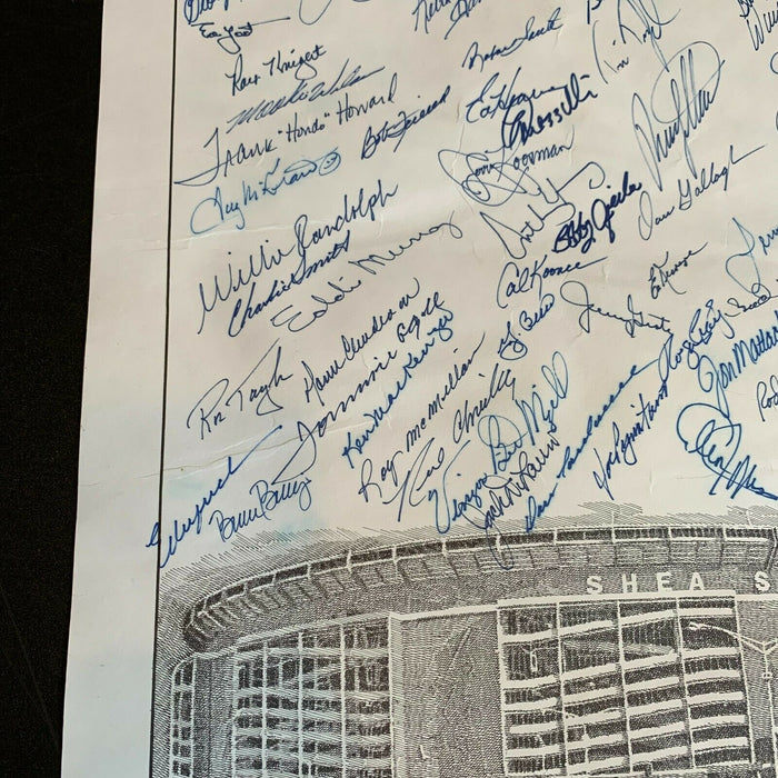 New York Mets Legends Signed Large 16x18 Shea Stadium Photo With 63 Signatures!