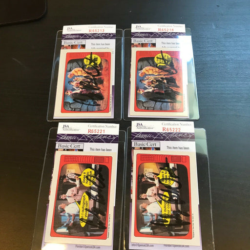 Lot Of (4) Cowboy Bob Orton Signed Autographed Wrestling Cards JSA COA