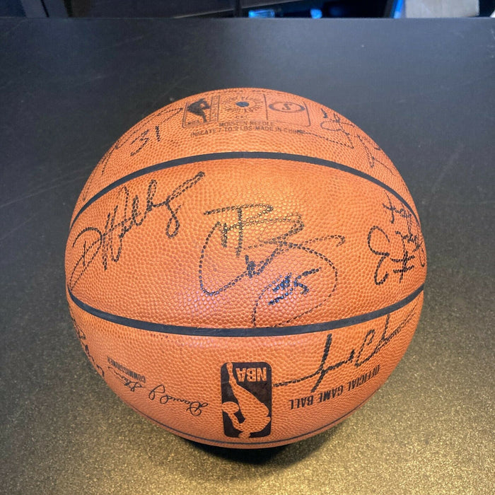 2007-08 Utah Jazz Team Signed Game Used Official NBA Game Basketball JSA COA