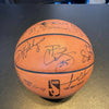 2007-08 Utah Jazz Team Signed Game Used Official NBA Game Basketball JSA COA