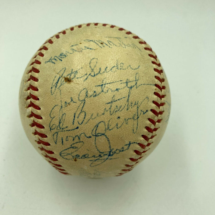 Connie Mack 1950's Philadelphia Athletics Team Signed Baseball With JSA COA