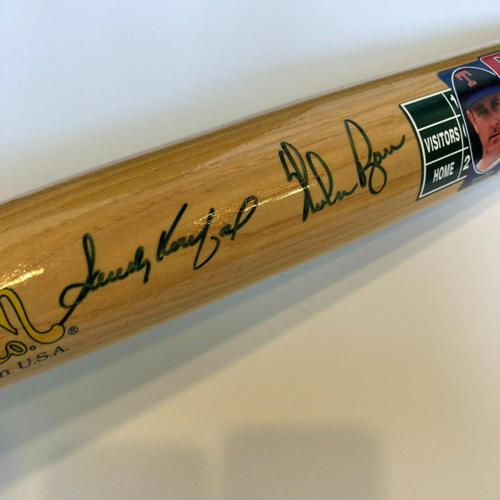 Sandy Koufax & Nolan Ryan Signed Cooperstown Baseball Bat With JSA COA