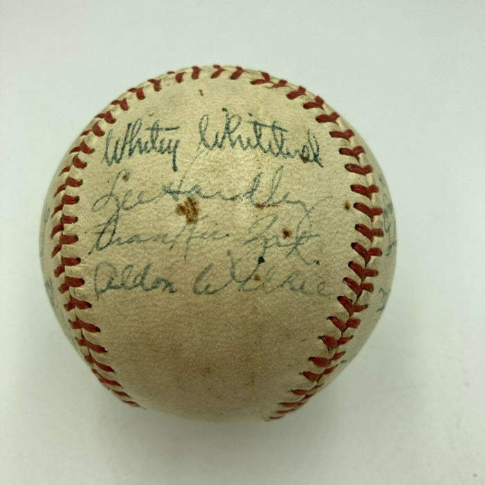 Pittsburgh-Area WWII Servicemen Multi Signed Baseball World War 2