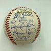 2001 New York Yankees Team Signed W.S. Baseball Derek Jeter Rivera Steiner COA