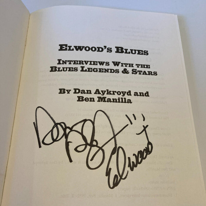 Dan Aykroyd Signed Autographed Elwood Blues Book JSA COA