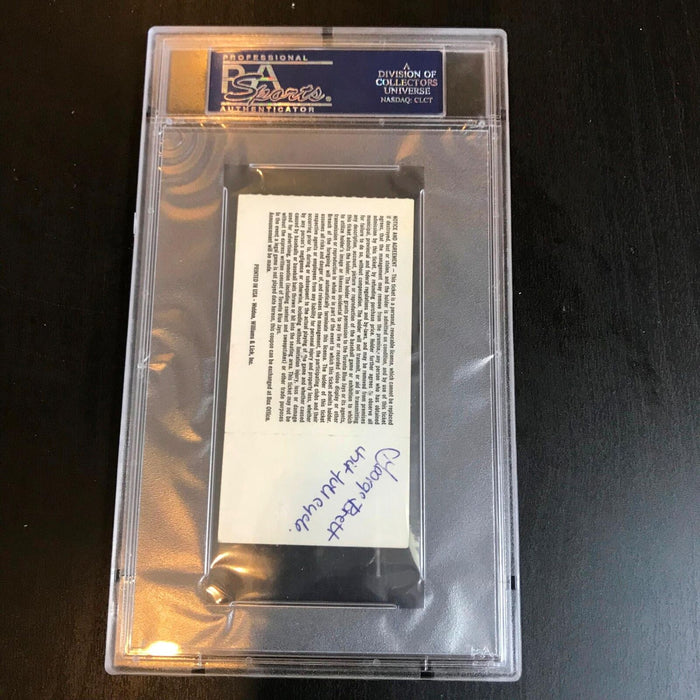 Rare George Brett Signed Inscribed "Cycle" Game Ticket 7/25/1990 PSA DNA COA