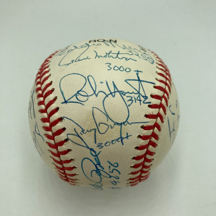 The Finest 3,000 Hit Club Signed Baseball With Inscriptions 15 Signatures JSA