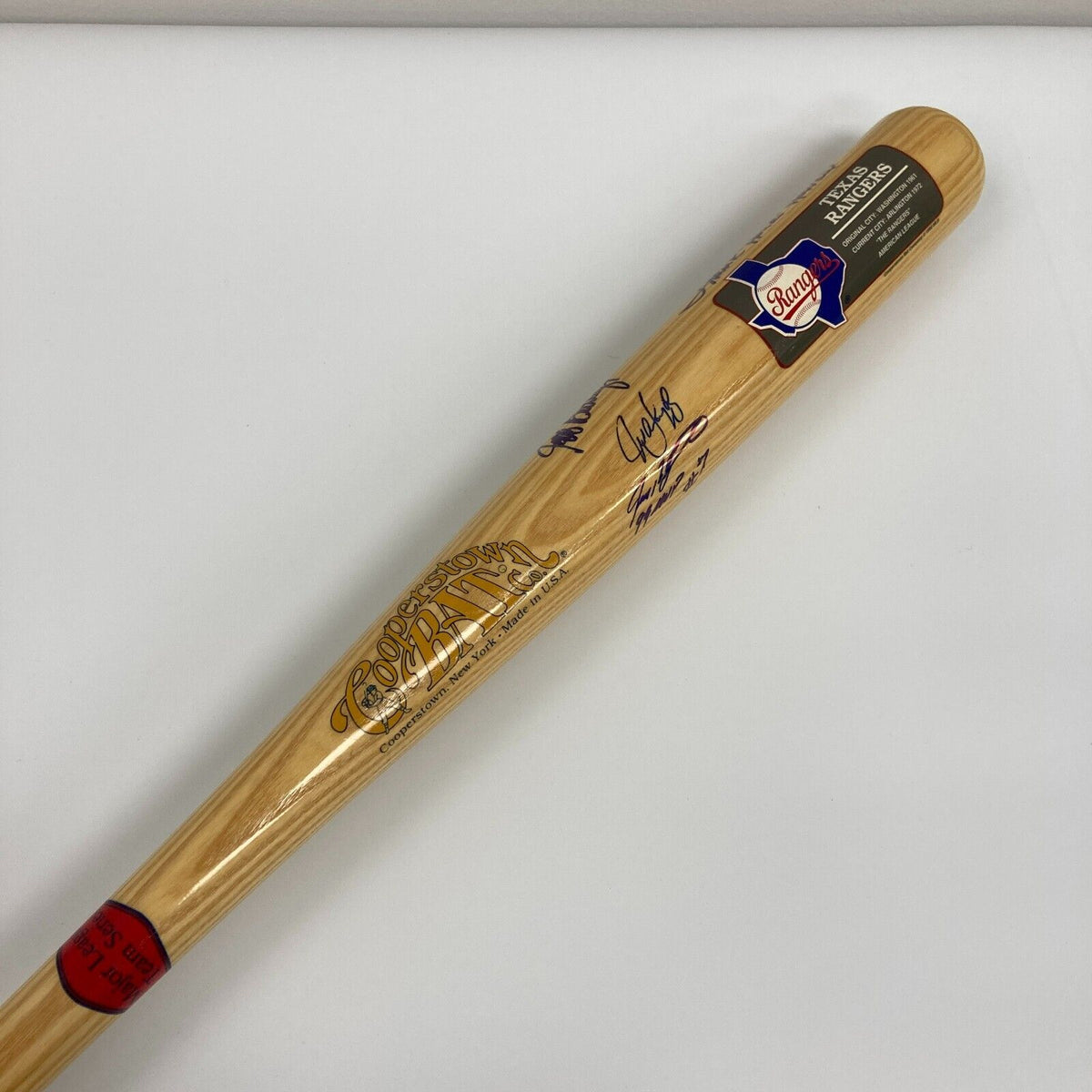 Ivan Rodriguez Juan Gonzalez Texas Rangers Greats Signed Baseball Bat ...
