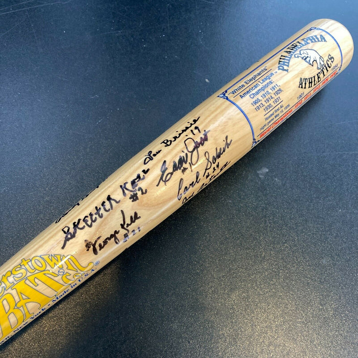 Rare Philadelphia Athletics A's Legends Bat With 15 Signatures JSA COA