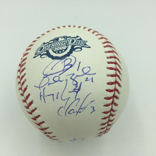 2009 Florida Marlins Opening Day Starting Lineup Team Signed MLB Baseball