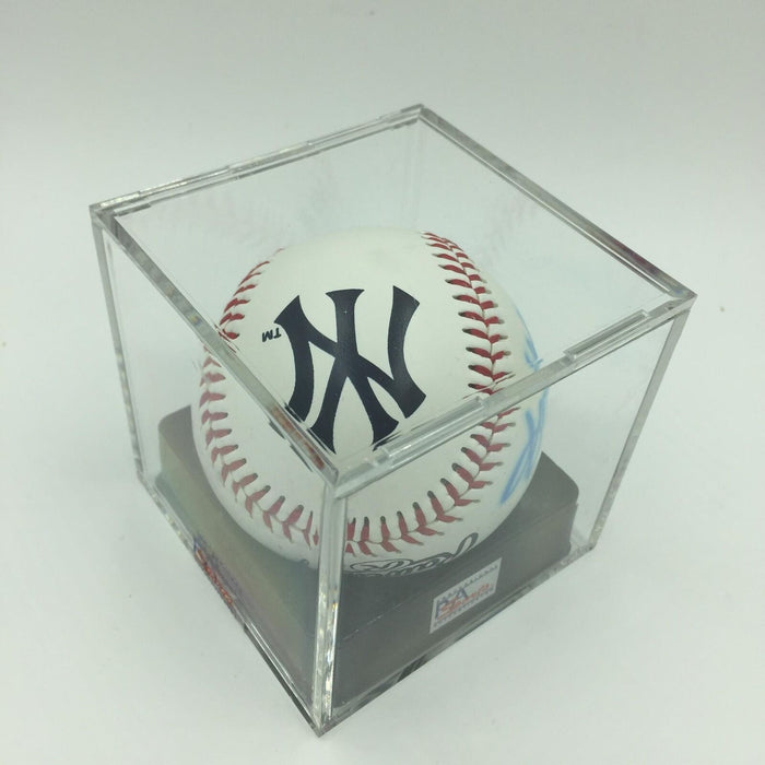 Reggie Jackson Signed Rawlings NY Yankees Baseball PSA DNA COA Graded MINT + 9.5