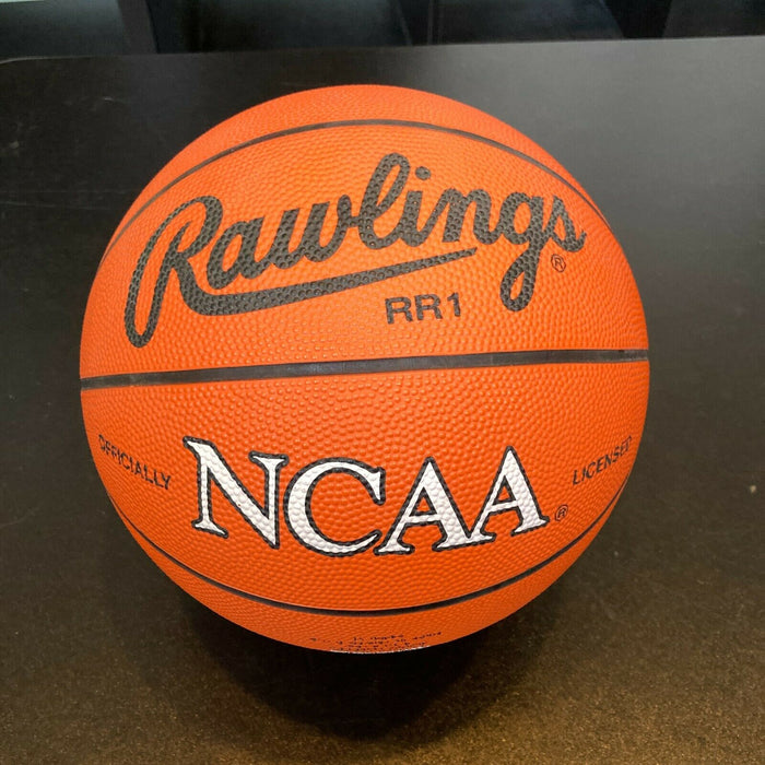 John Wooden UCLA Signed Rawlings Official NCAA Basketball With JSA COA