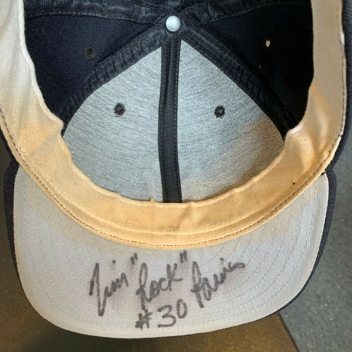 Tim Raines Signed 1996 Game Used New York Yankees Baseball Hat Cap With JSA COA