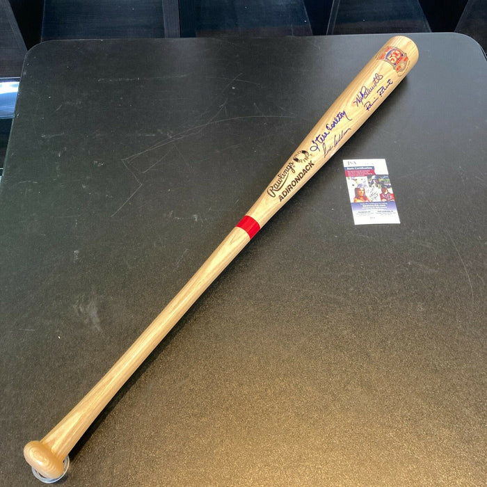 Richie Ashburn Mike Schmidt Steve Carlton Robin Roberts Phillies Signed Bat JSA