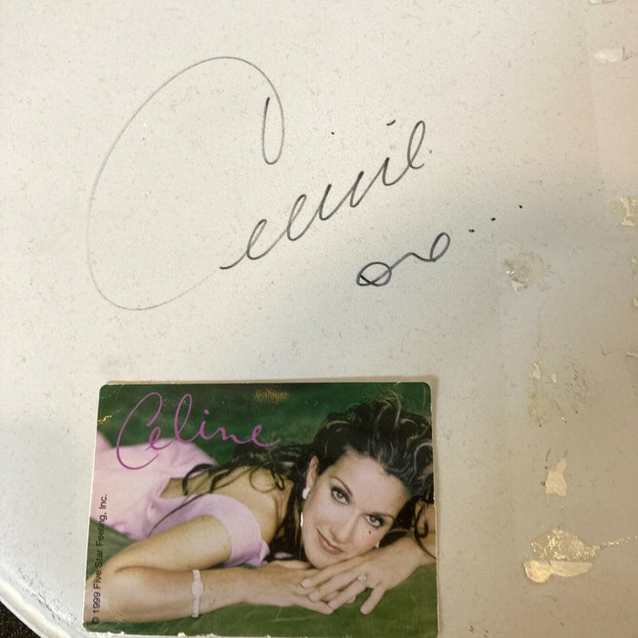 Celine Dion Signed Autographed Drumhead With JSA COA